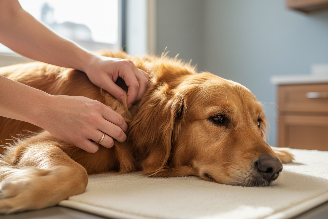 Trockene Haut beim Hund – Ursachen, Symptome & wirksame Pflege