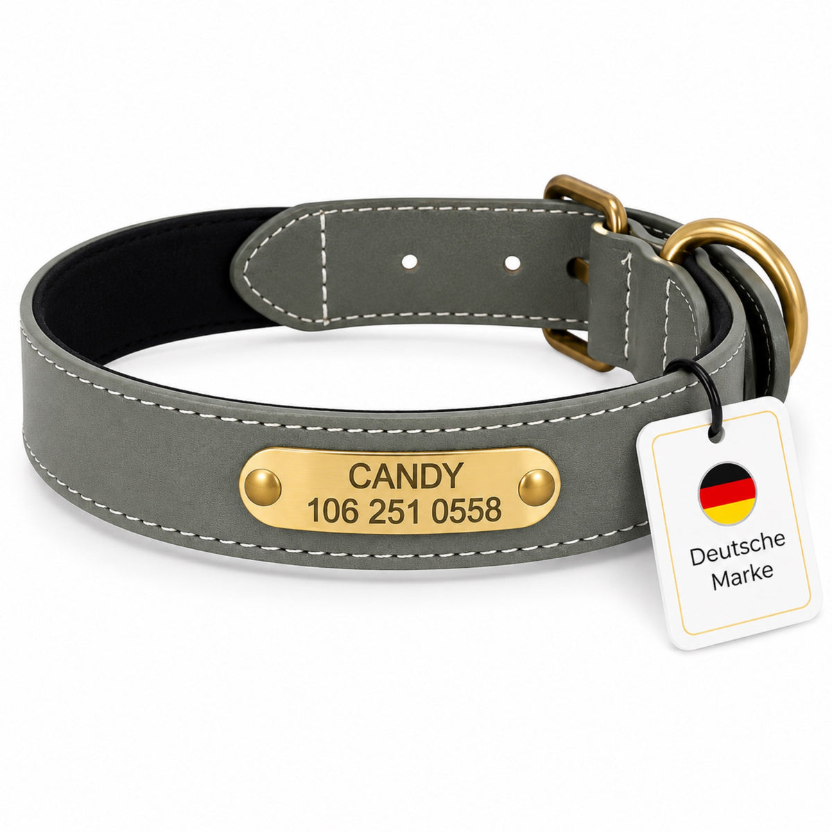 Wunderschönes Reflektions Hundehalsband mit Namen graviert