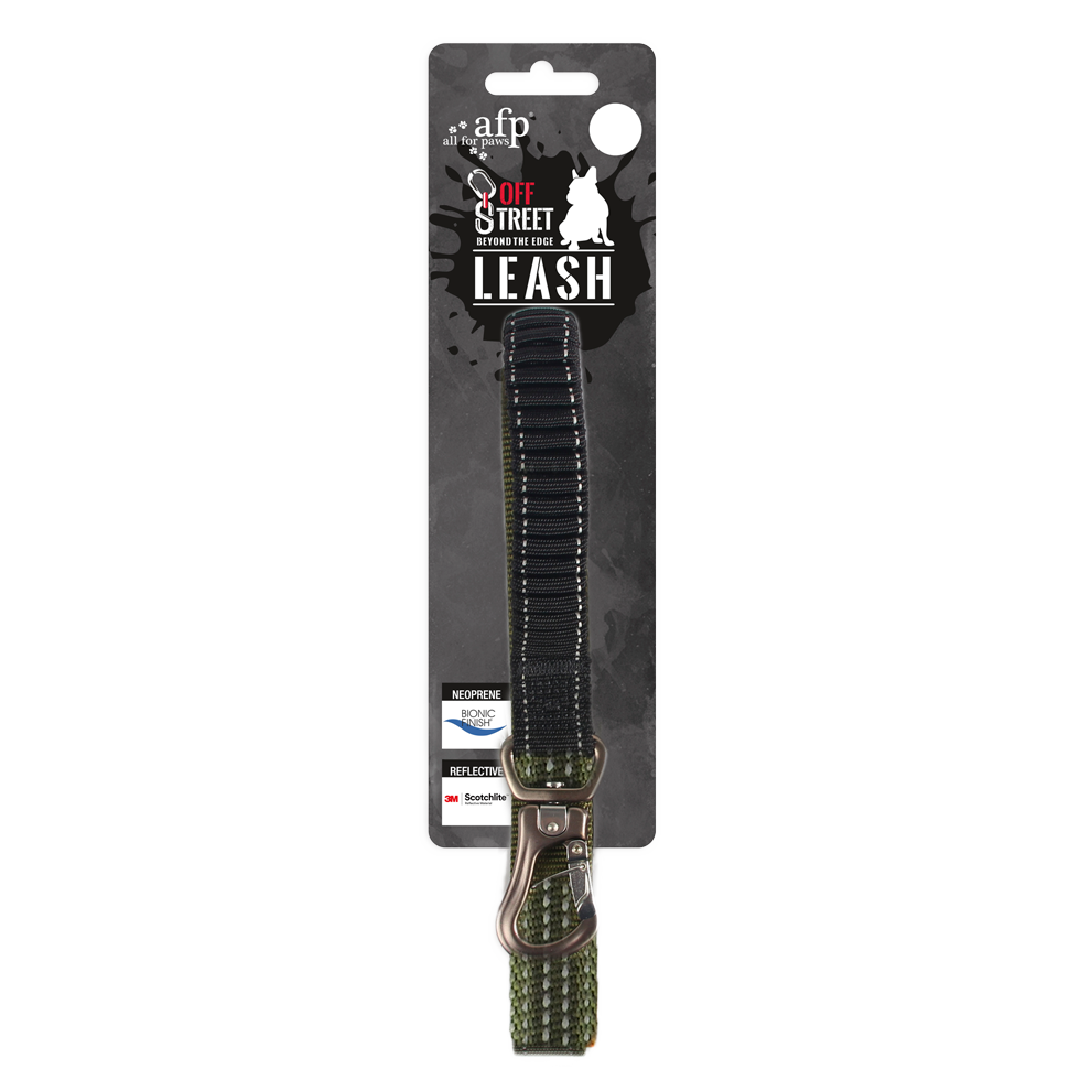 AFP Off Street - Dog Leash Olivgrün M
