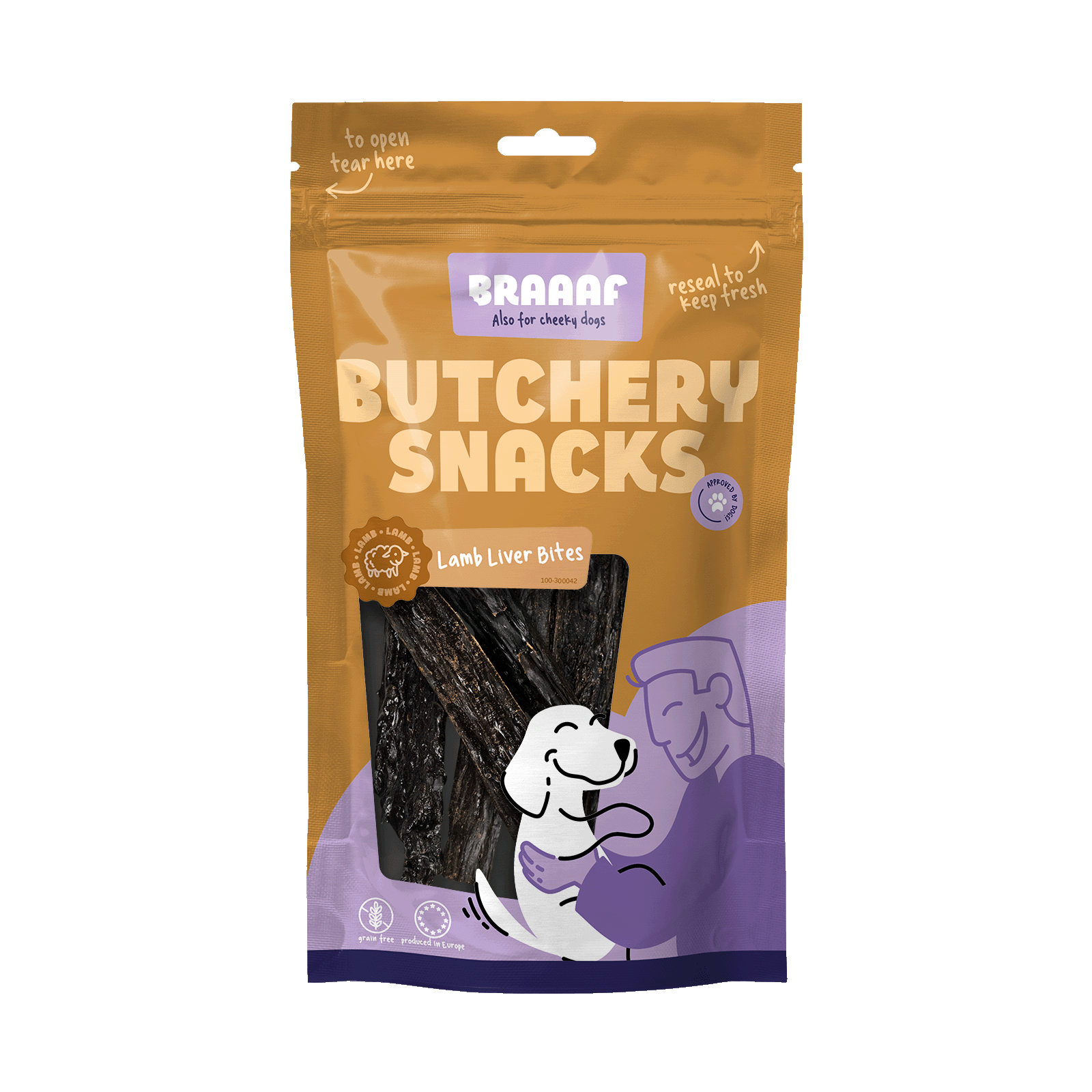 Braaaf Butchery Snacks Lammleber-Häppchen 120 g