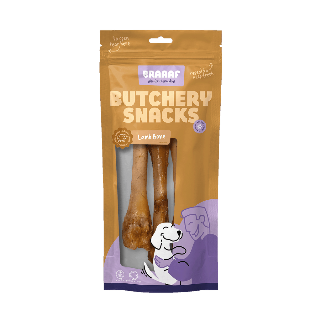 Braaaf Butchery Snacks Lammknochen 3 Stück