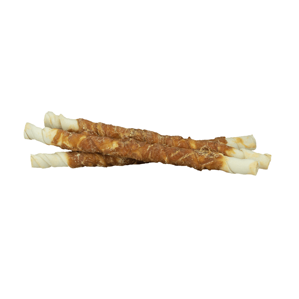 Braaaf Rawhide Twister Huhn (3 St.) - 25 cm