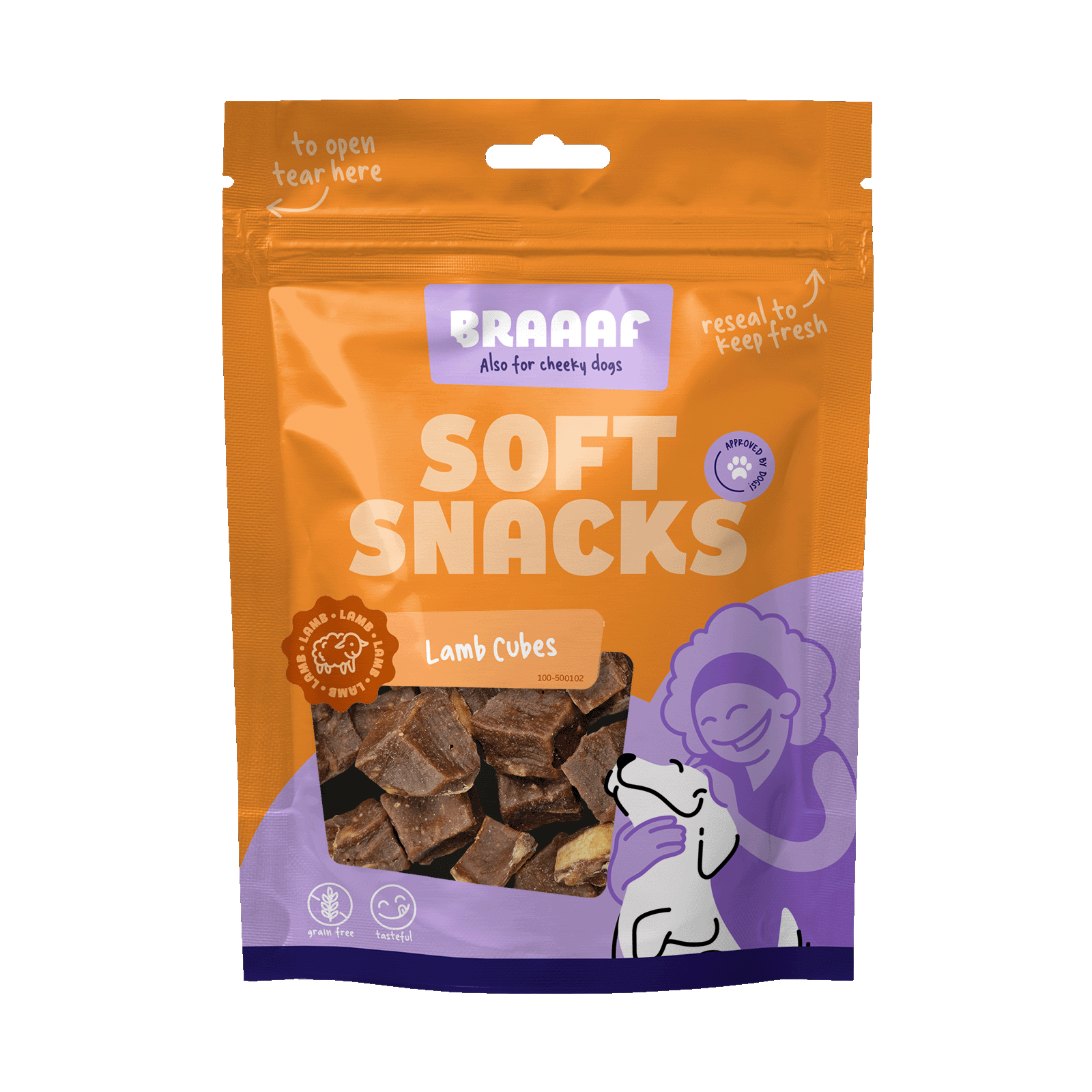 Braaaf Soft Snack Cubes - Lamm & Fisch