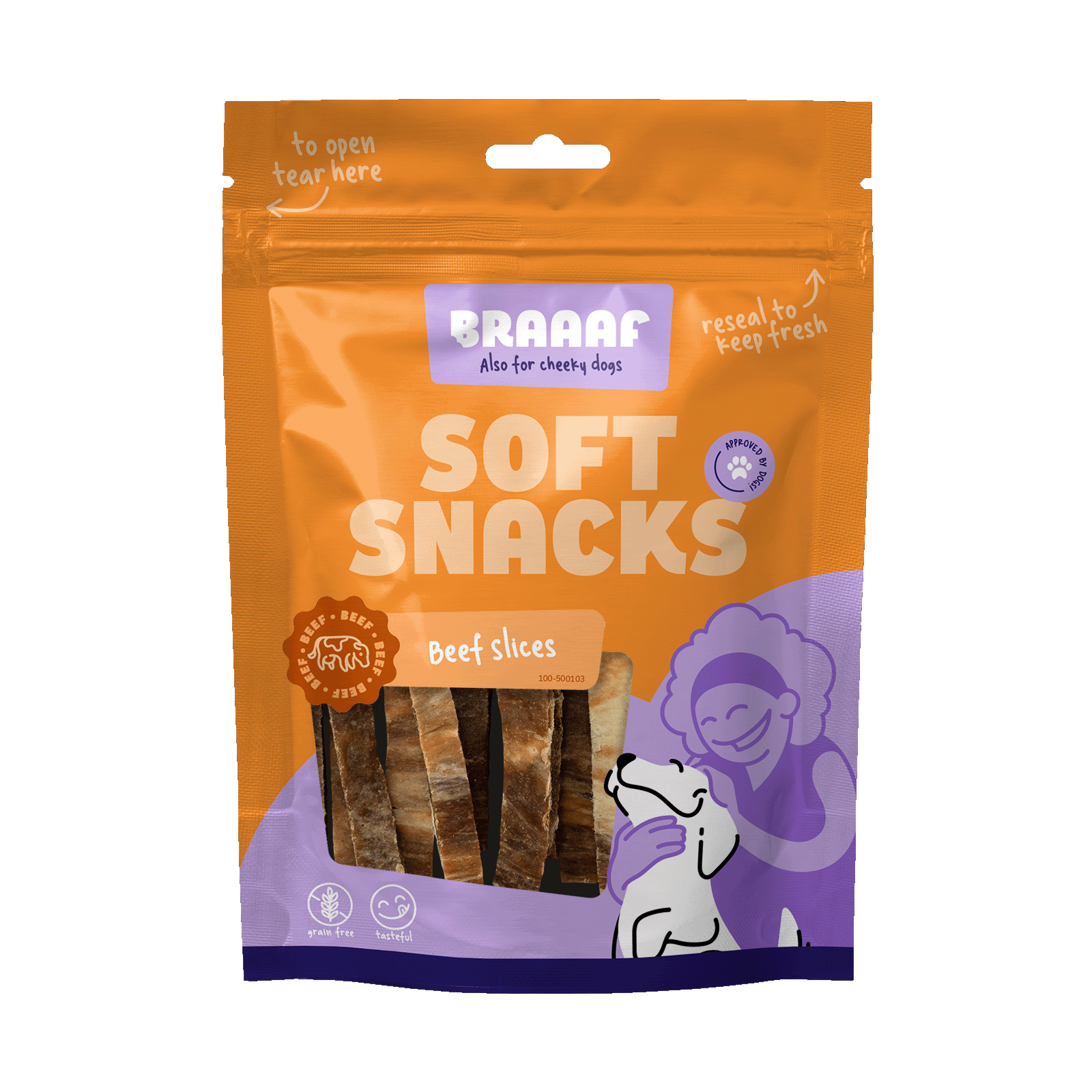 Braaaf Soft Snack Slices - Rind & Fisch