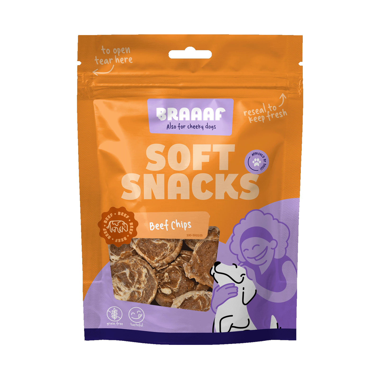 Braaaf Soft Snack Chips - Rind & Fisch