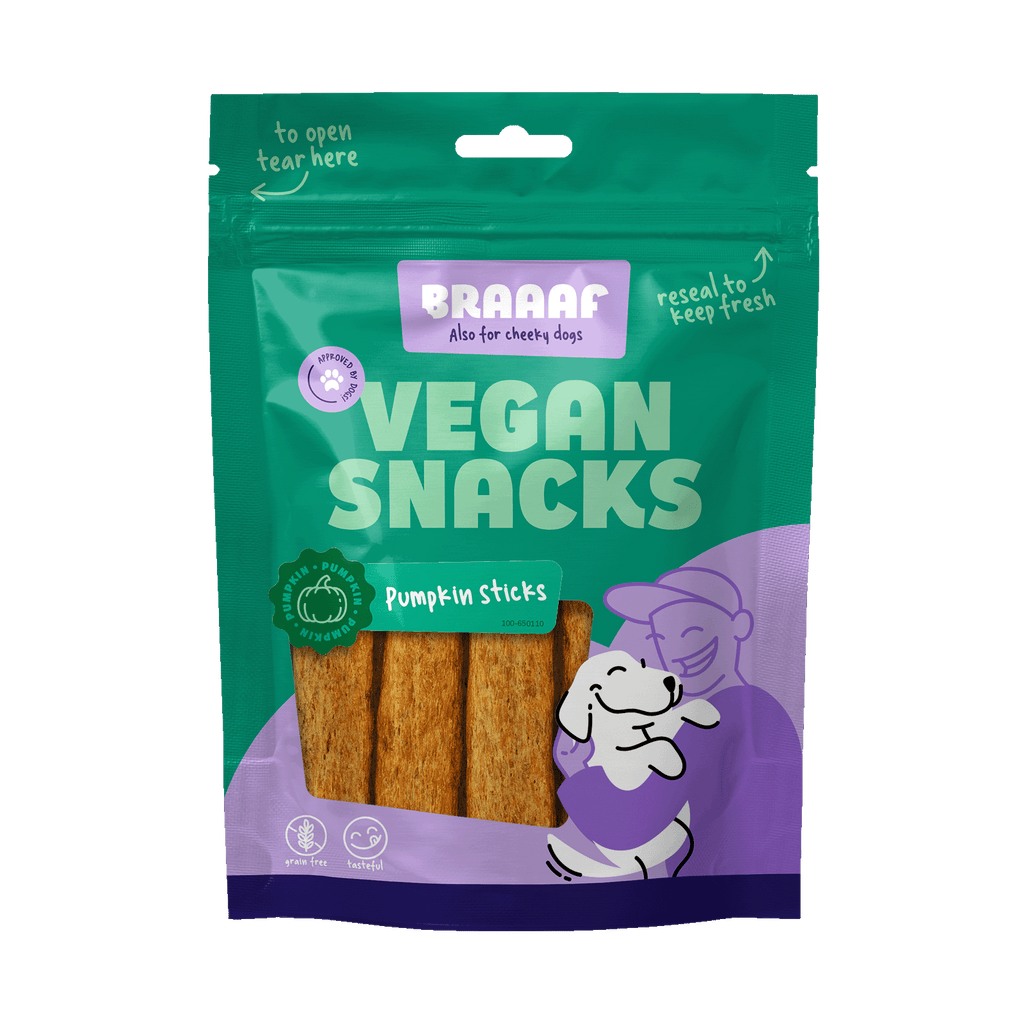 Braaaf Vegan Snack Kürbis Stick – vegan & glutenfrei | 12 cm