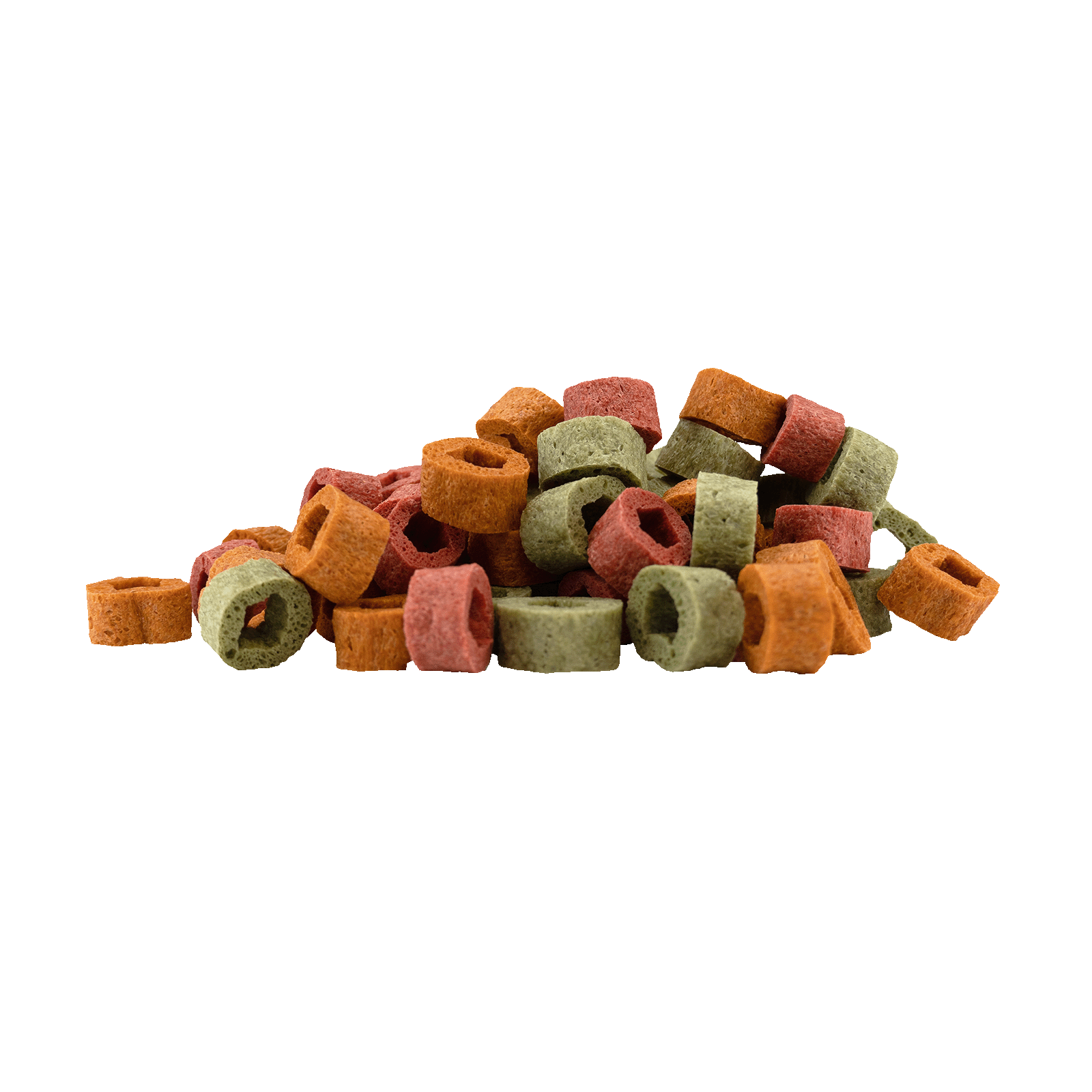 Braaaf Vegan Snack Mixed Hoops – Spinat, Kürbis & Rote Bete, glutenfrei | 1 cm