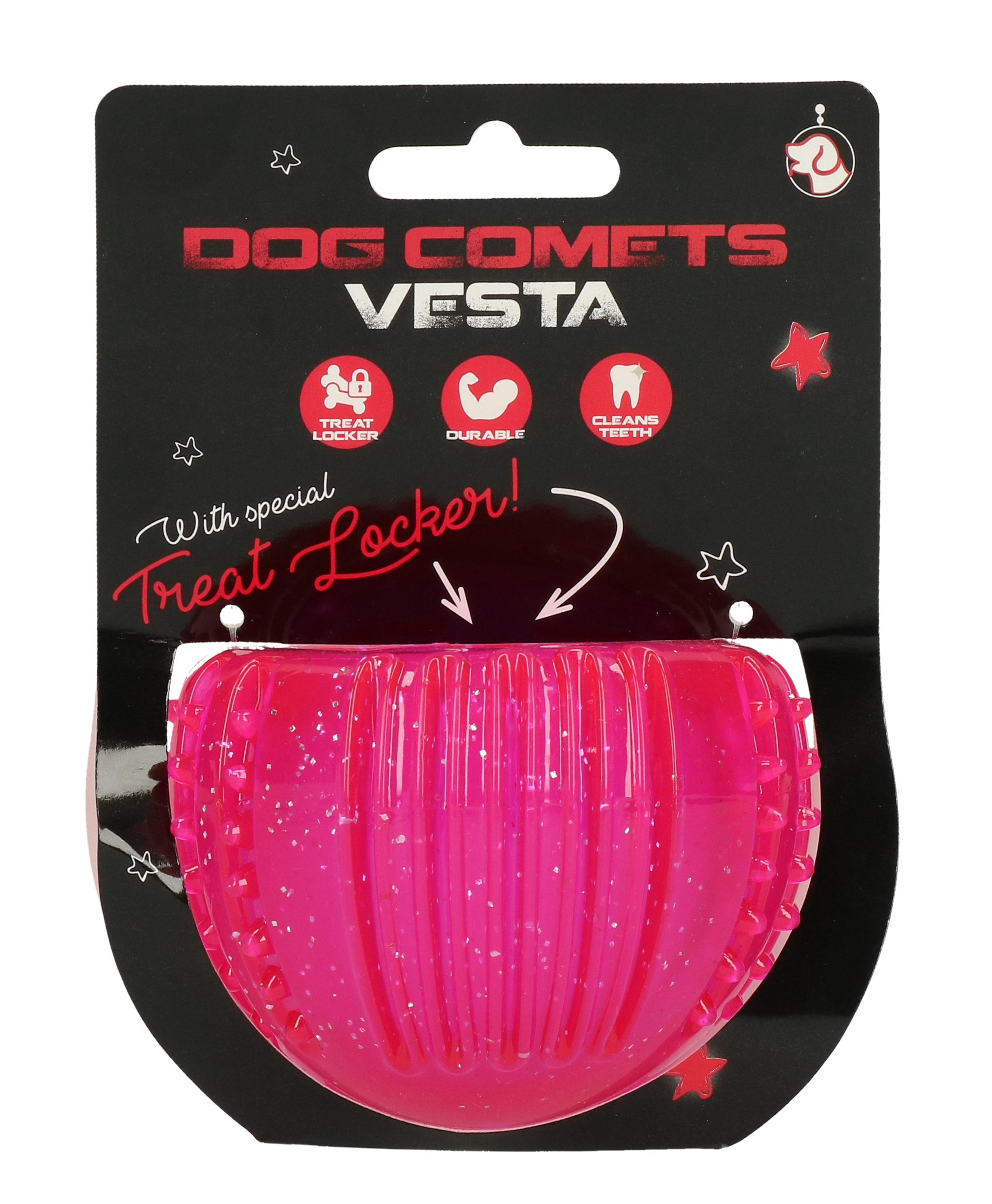 Dog Comets Treat Locker Rosa