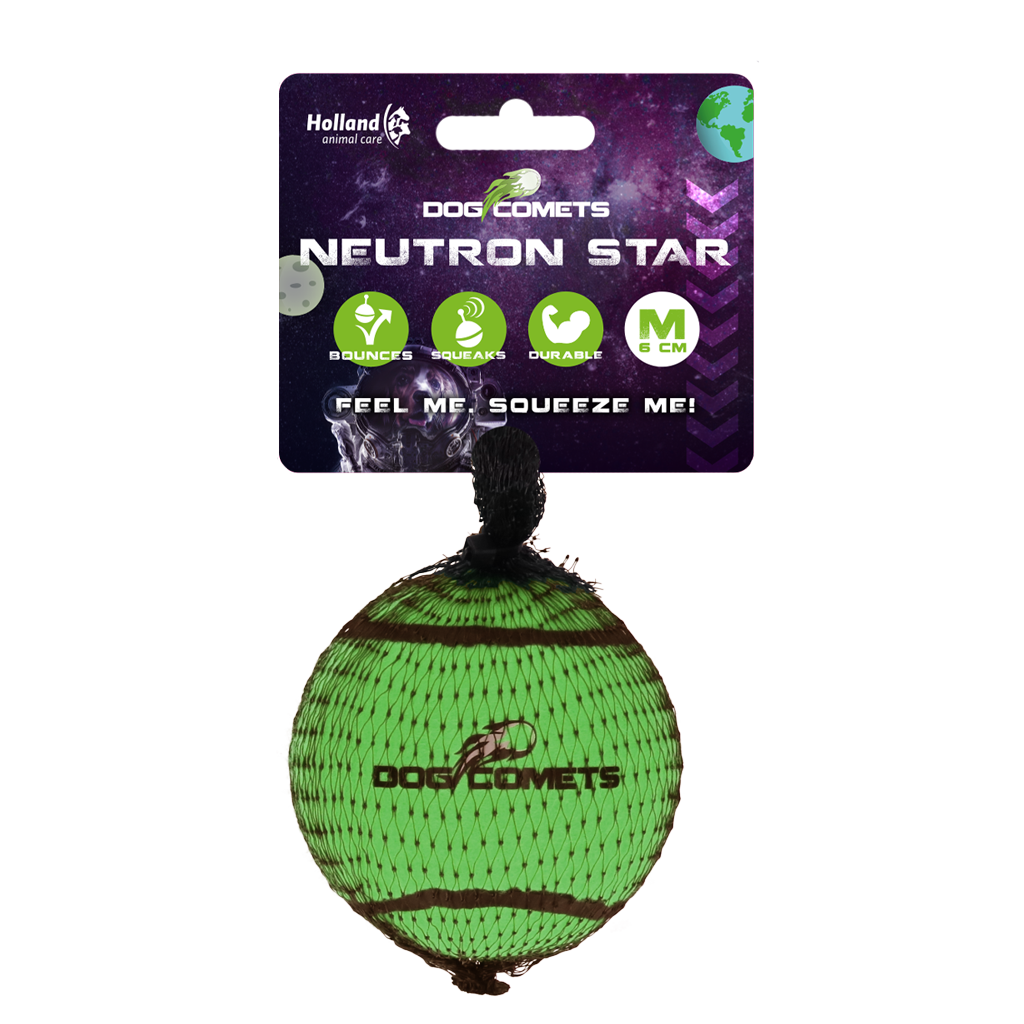 Dog Comets Neutron Star Tennisball Mit Quietscher M Grün