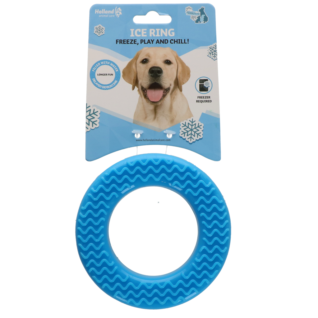 CoolPets Ice Ring – Gefrierring als kühlendes Hundespielzeug für heiße Tage