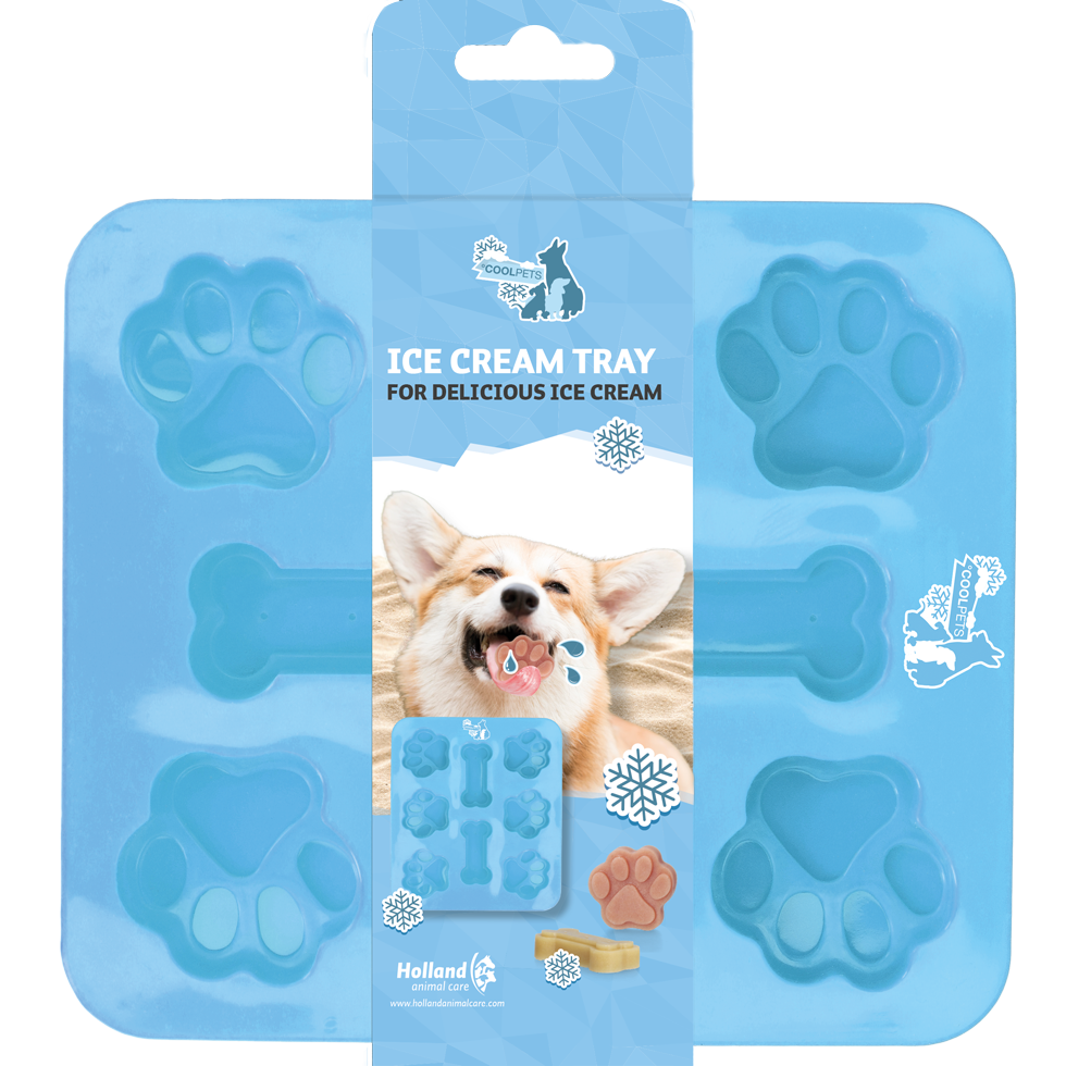 CoolPets Dog Ice Mix Tray – Eisform für Hundeeis | 8 Portionen | Spülmaschinenfest