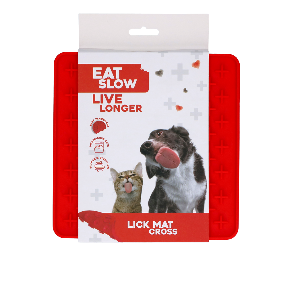 Eat Slow Live Longer Lick Mat Cross Rot