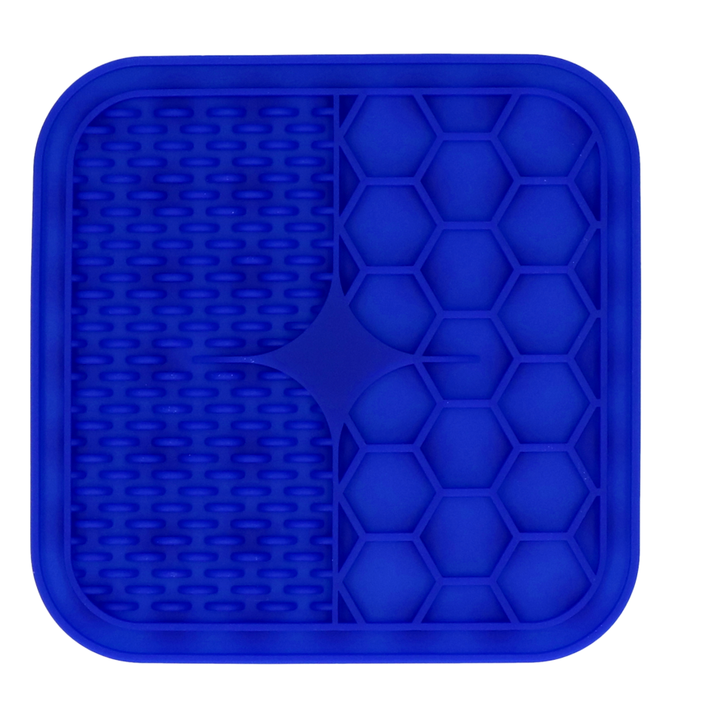 Eat Slow Live Longer Lick Mat Duo S Blau
