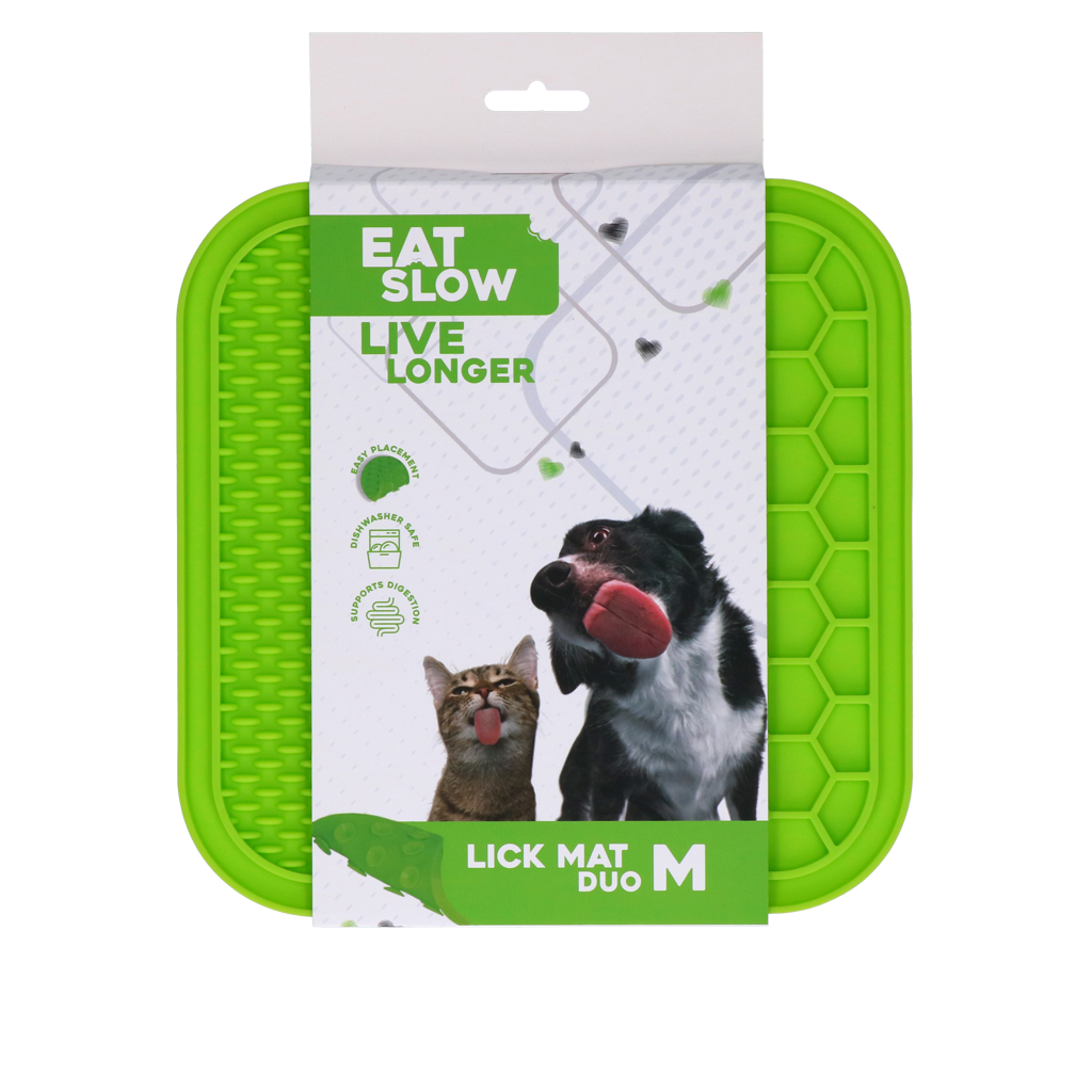 Eat Slow Live Longer Lick Mat Duo M Grün