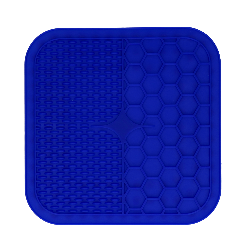 Eat Slow Live Longer Lick Mat Duo L Blau