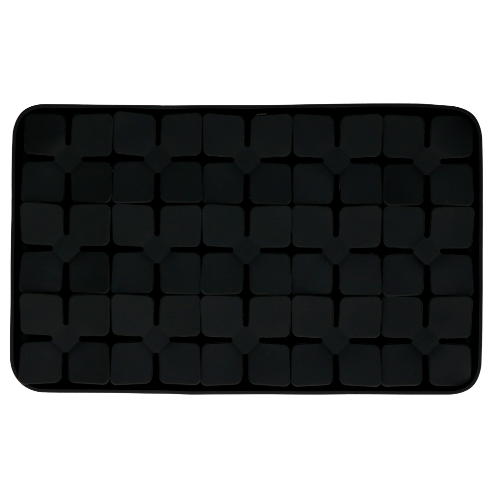 Eat Slow Live Longer Lick Mat Dimensions Flower Grau