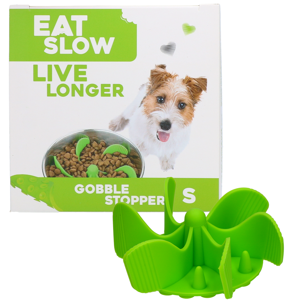 Eat Slow Live Longer Gobble Stopper Grün S