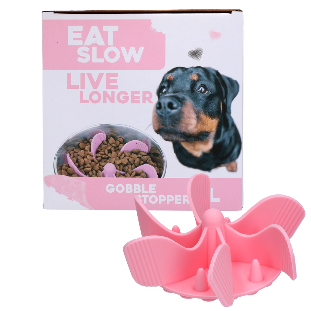 Eat Slow Live Longer Gobble Stopper Rosa L