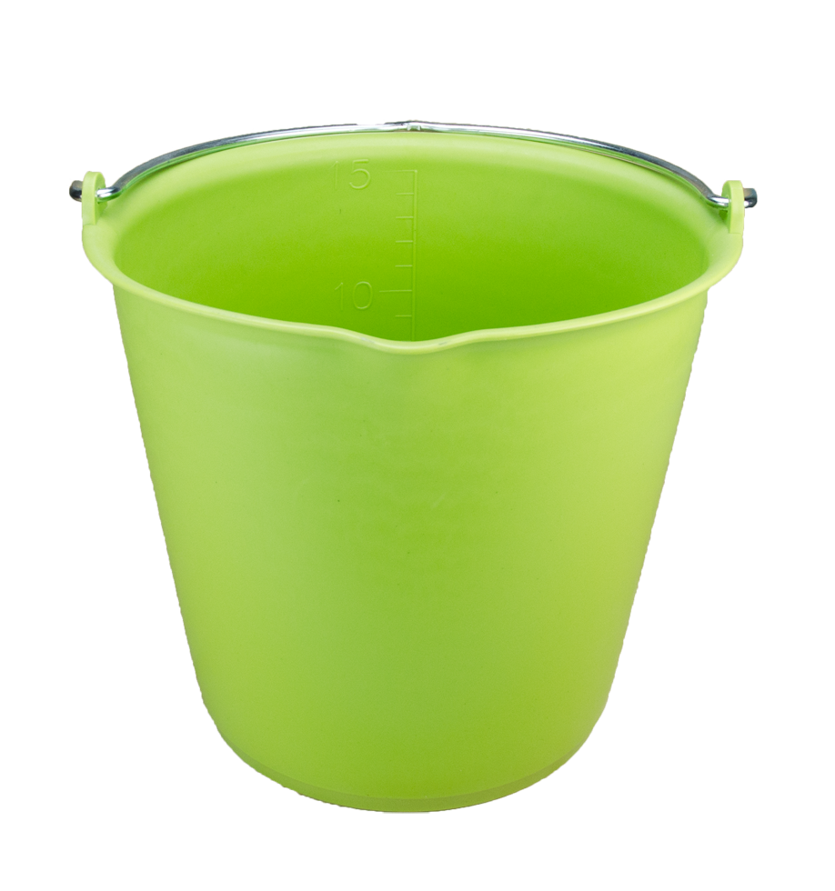 Eimer 15 l mit Ausguss Grün
