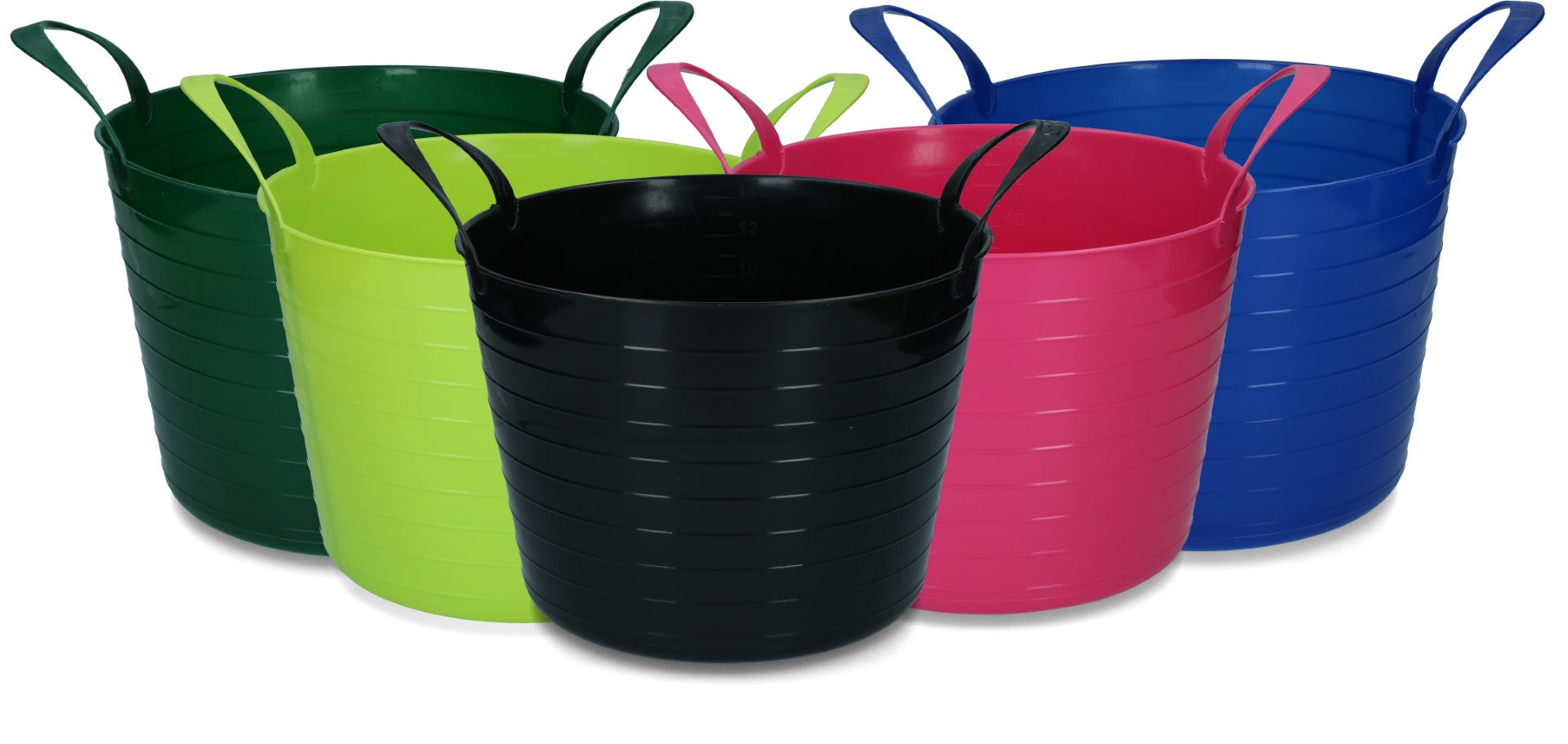 Eimer V-Trug Flexi Blau 14 l Schwarz