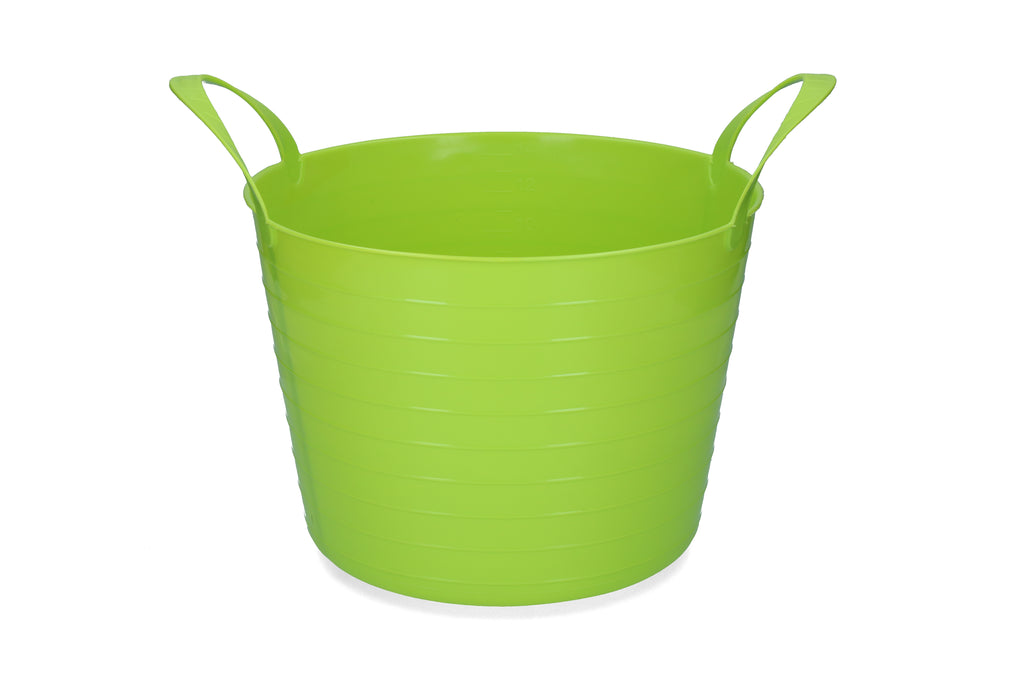 Eimer V-Trug Flexi Blau 14 l Limonengrün