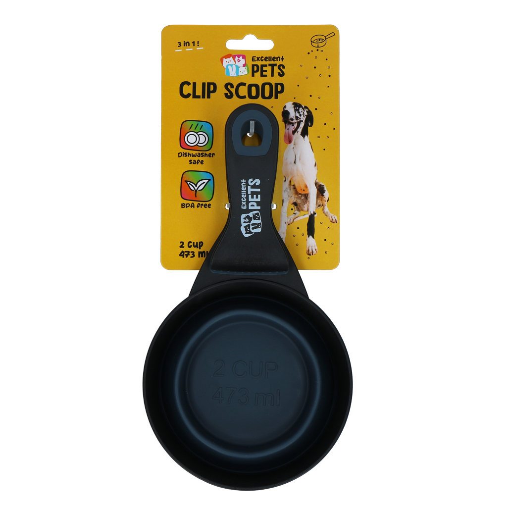 Excellent Pets Fütterschaufel mit Verriegelungsclip 2 cup