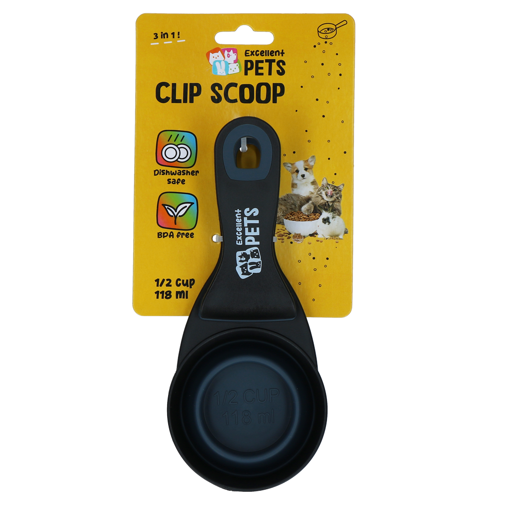 Excellent Pets Fütterschaufel mit Verriegelungsclip 0,5 cup