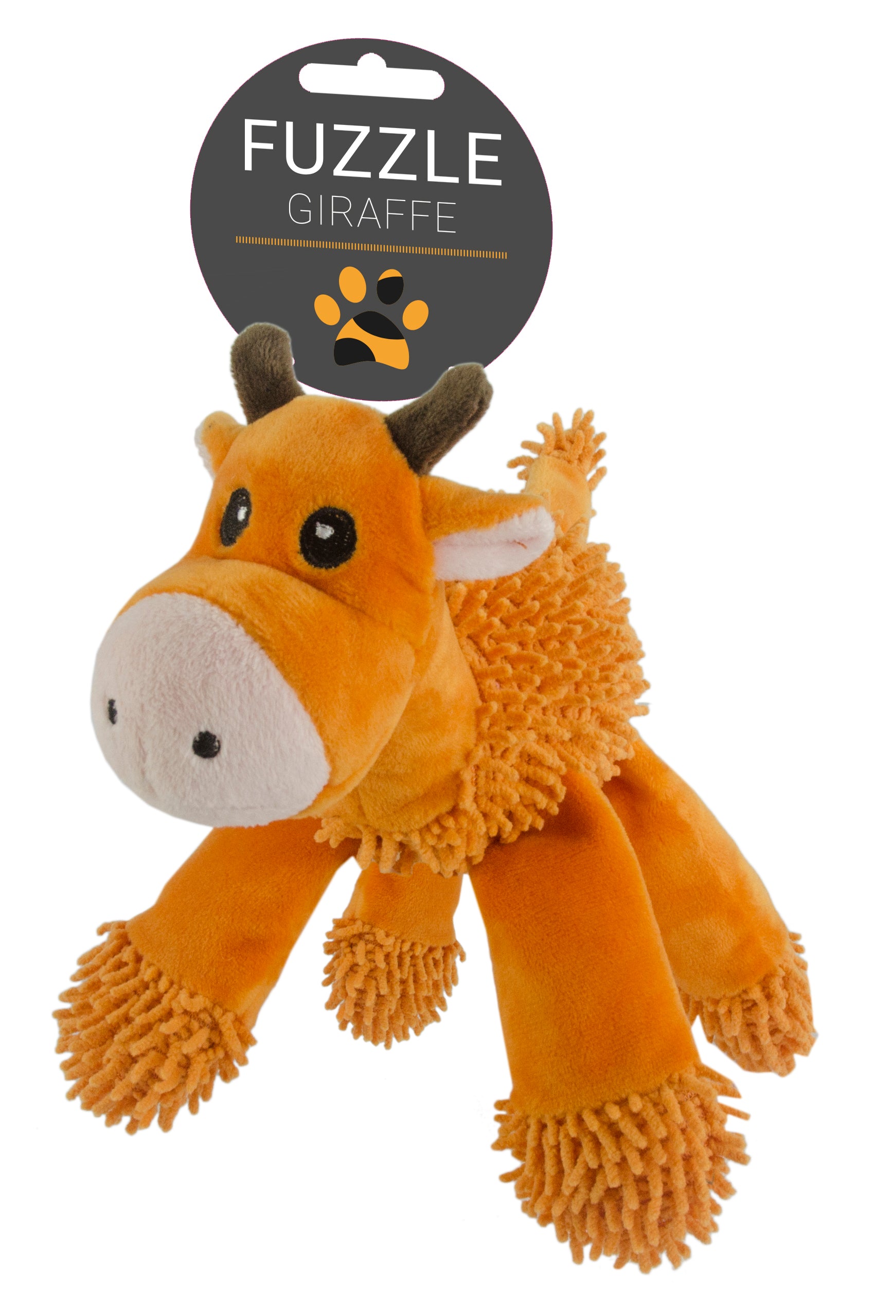 Fuzzle mit 5 Quietschern Giraffe