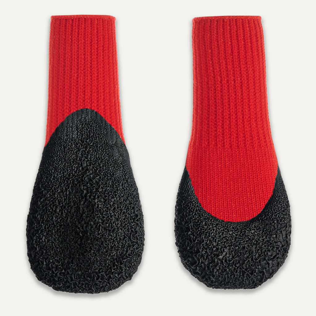 Goo-eez Dog Boots Lites 4 Per Pack XS Rot/Schwarz
