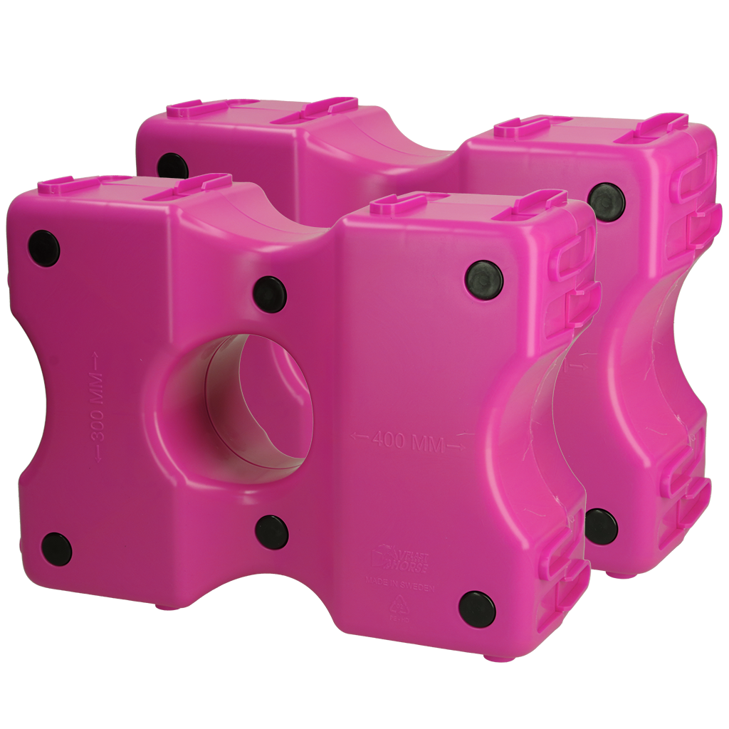 Vplast Cavaletti Hindernisblöcke 2 st Rosa