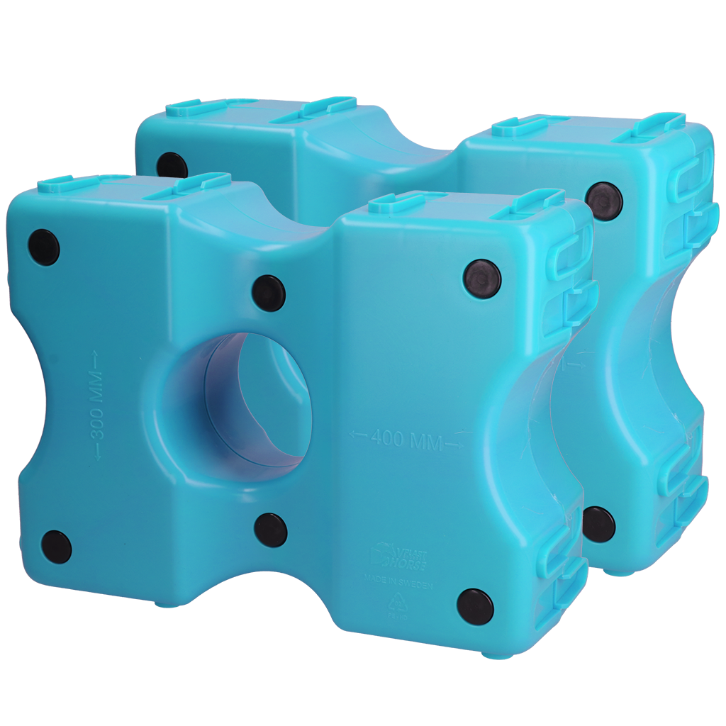 Vplast Cavaletti Hindernisblöcke 2 st Blau