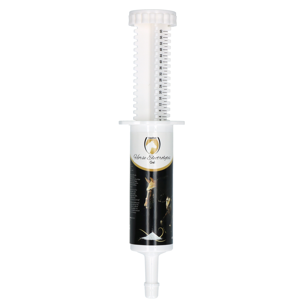 Excellent Horse Elektrolyte Gel – Schneller Elektrolytausgleich für Pferde, 60 ml