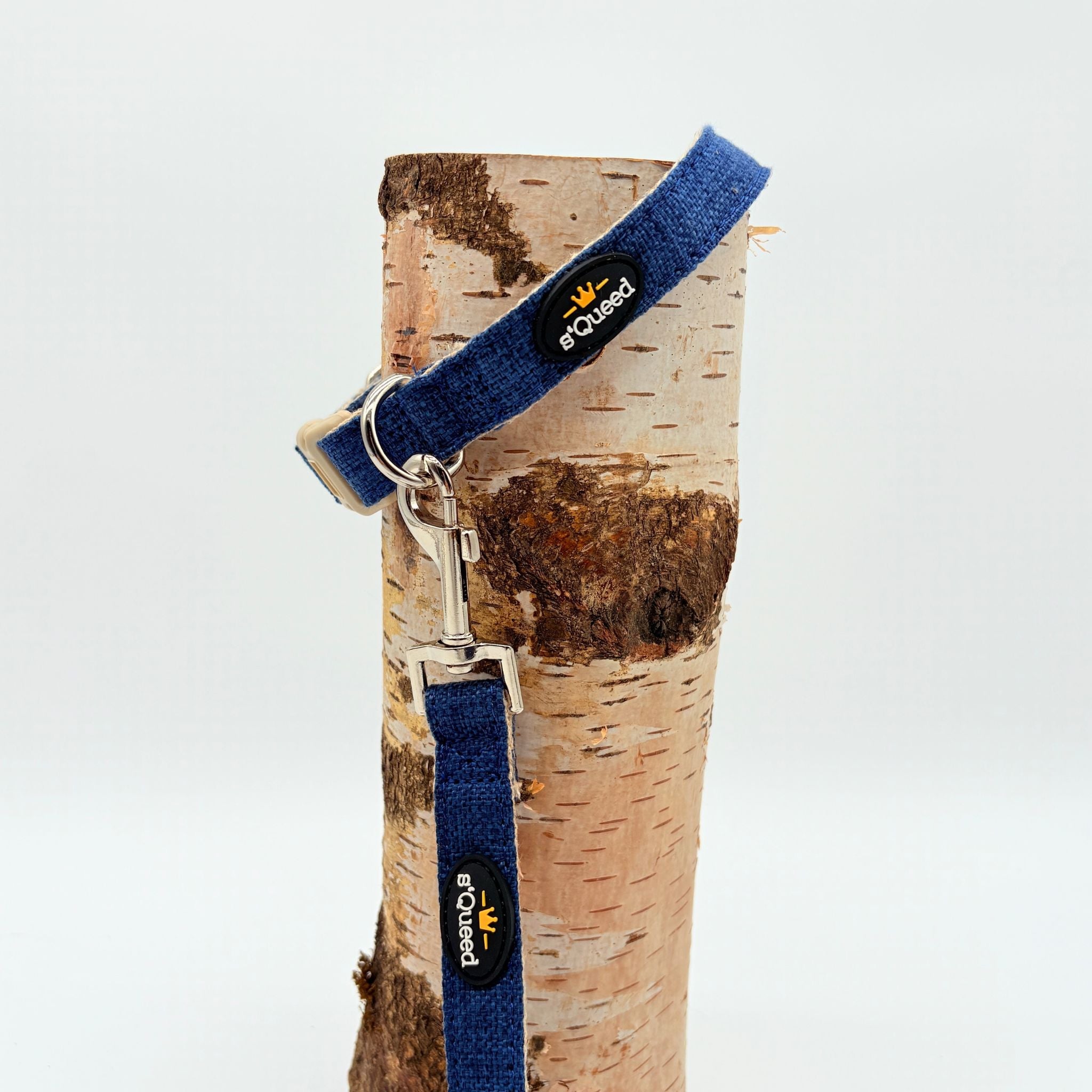 Hundehalsband-Set "Hempy" - Halsband + Leine + gravierte Hundemarke - TierVita