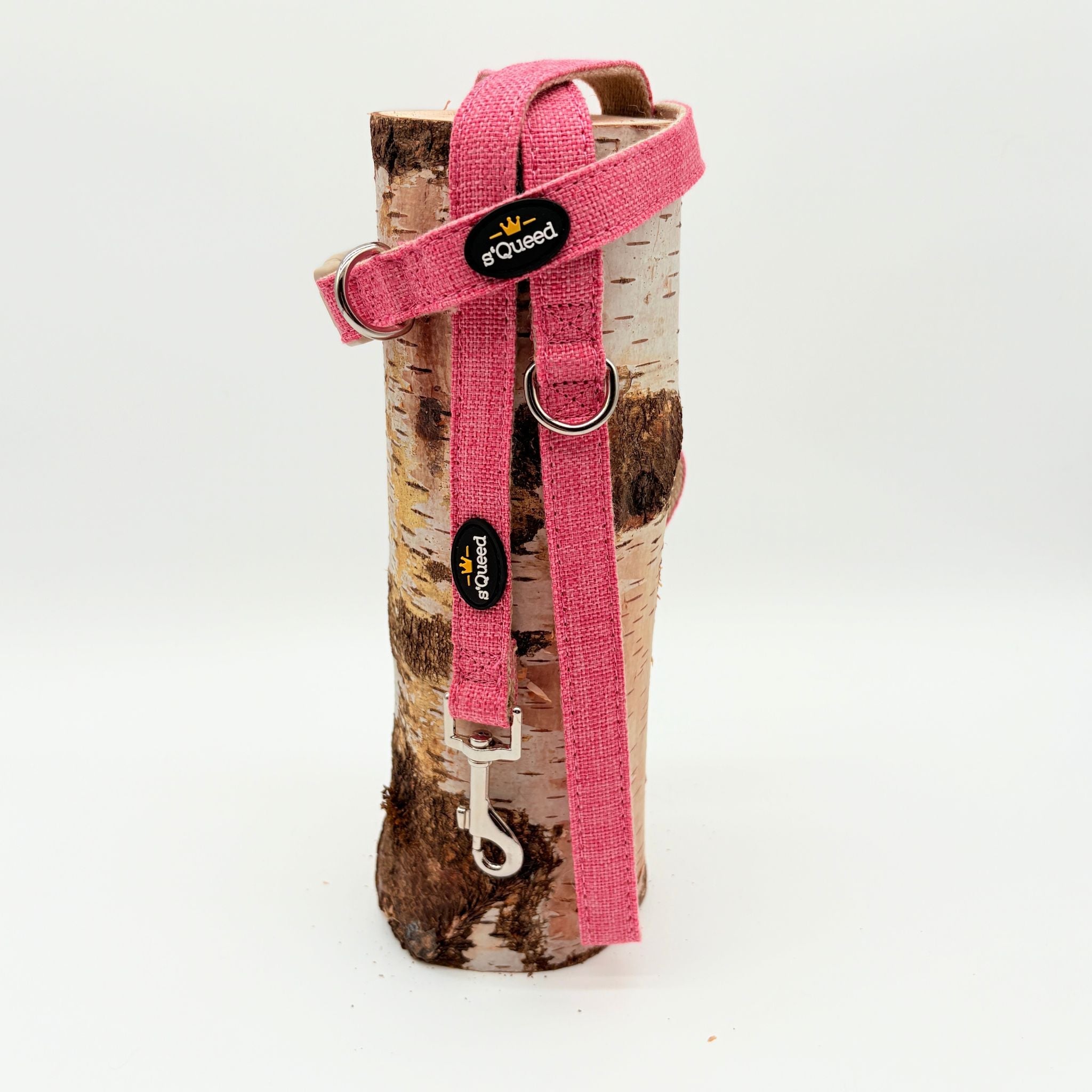 Hundehalsband-Set "Hempy" - Halsband + Leine + gravierte Hundemarke - TierVita