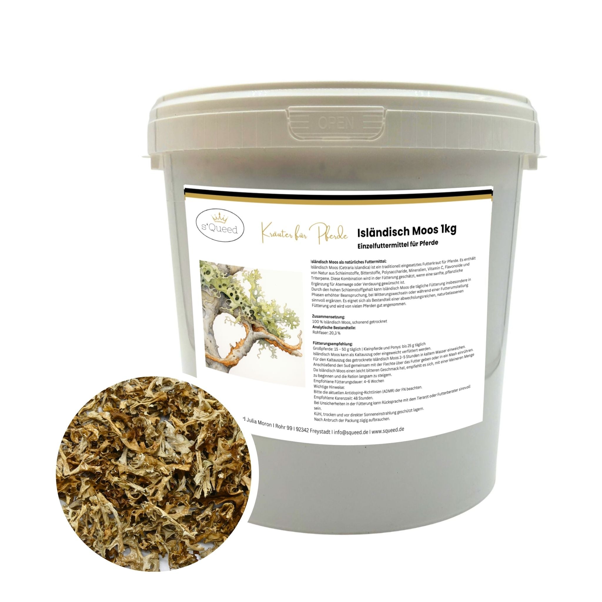 Isländisch Moos Pferd 1kg - TierVita