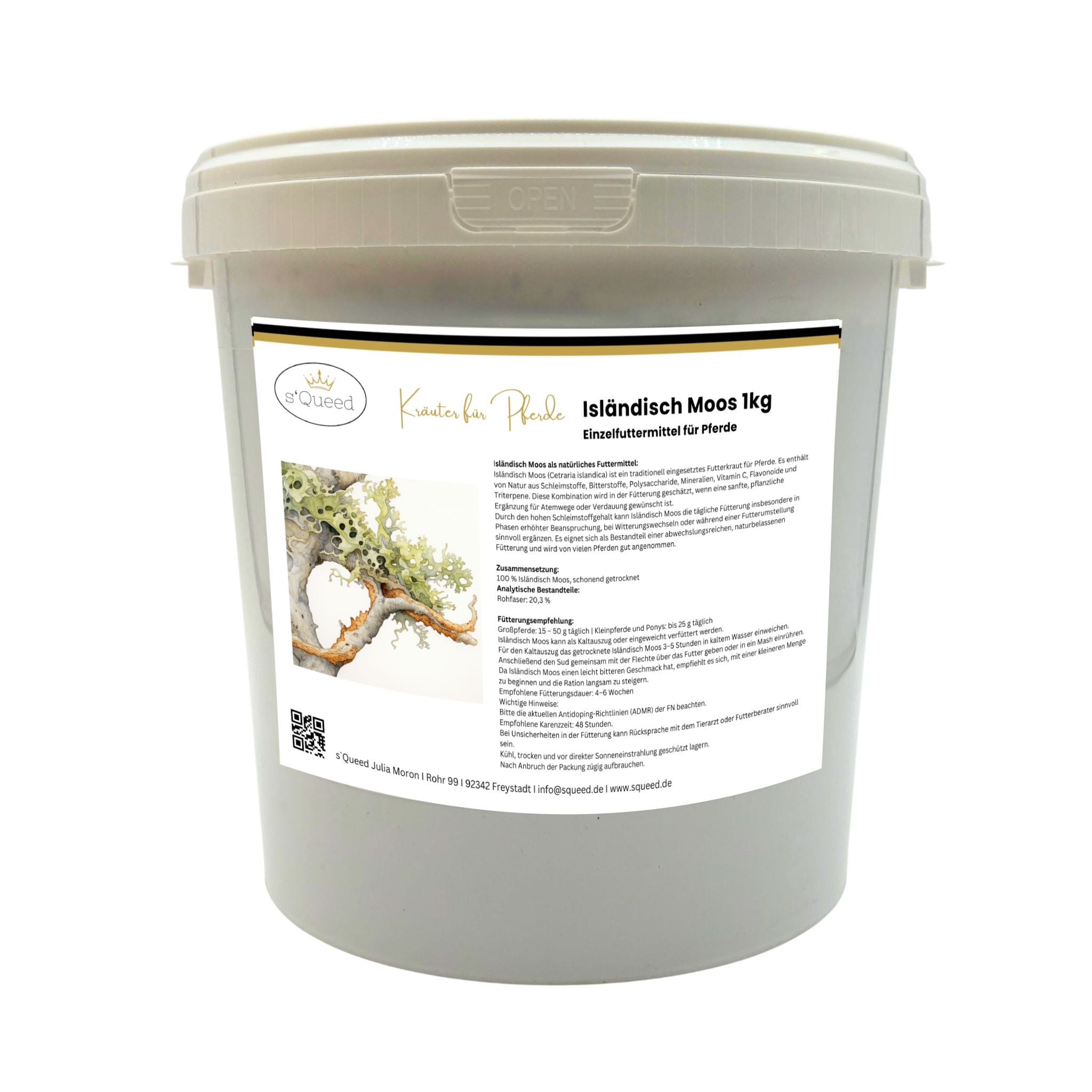 Isländisch Moos Pferd 1kg - TierVita