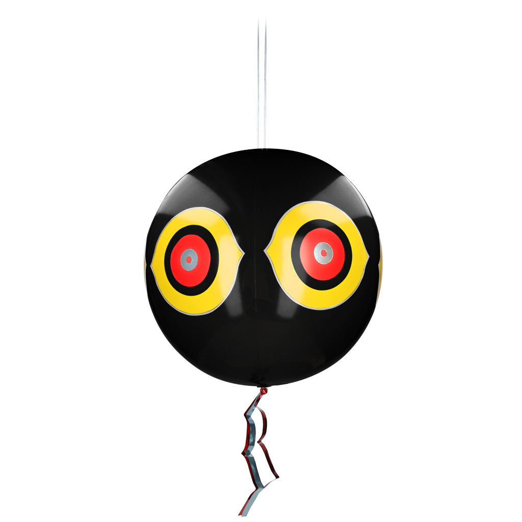 Knock Pest Schreck-Ballon Schwarz