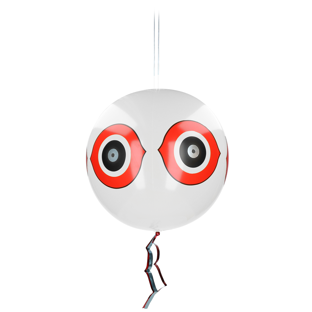 Knock Pest Schreck-Ballon Weiß
