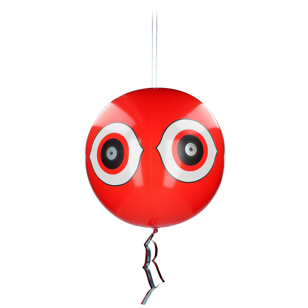Knock Pest Schreck-Ballon Rot