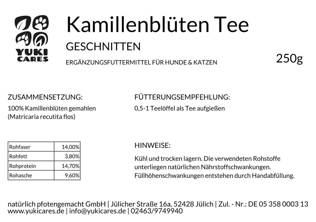 Kamillenblüten geschnitten 250g