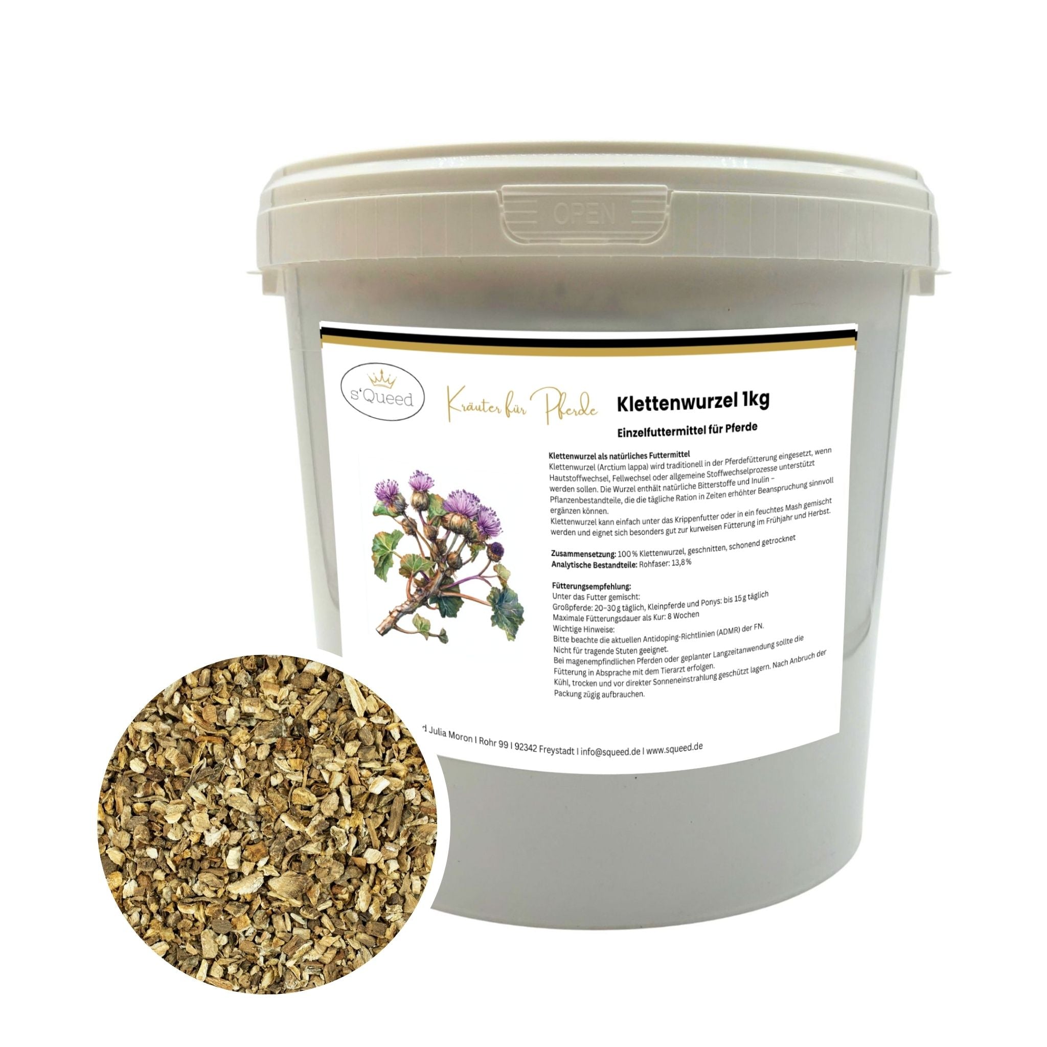 Klettenwurzel Pferd 1kg - TierVita