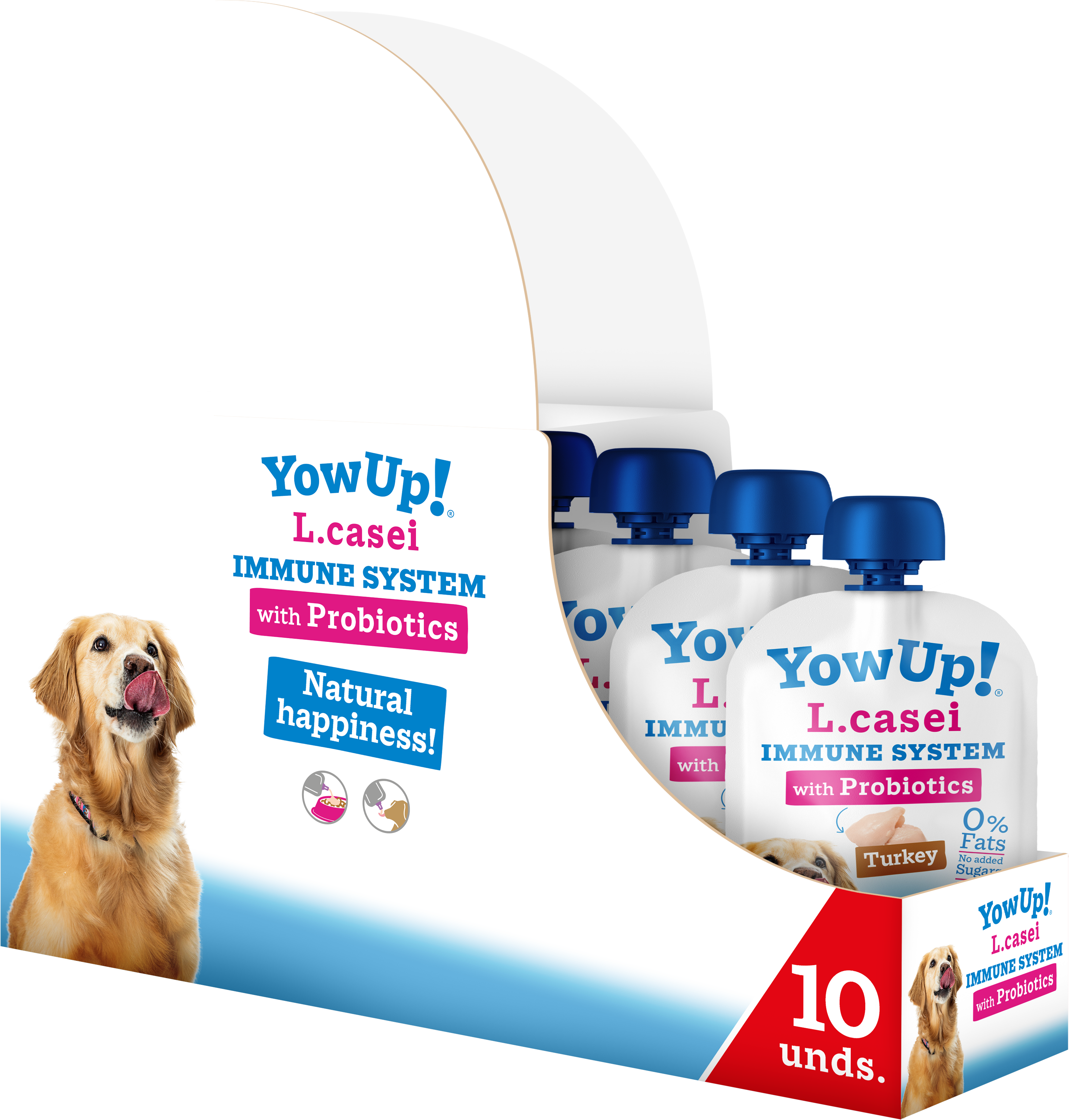 YowUp! Probiotischer Joghurt Hund – L. Casei Immunsystem Truthahn