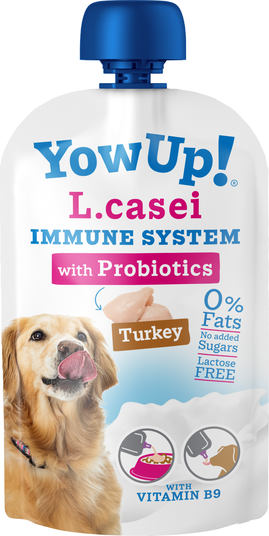 YowUp! Probiotischer Joghurt Hund – L. Casei Immunsystem Truthahn