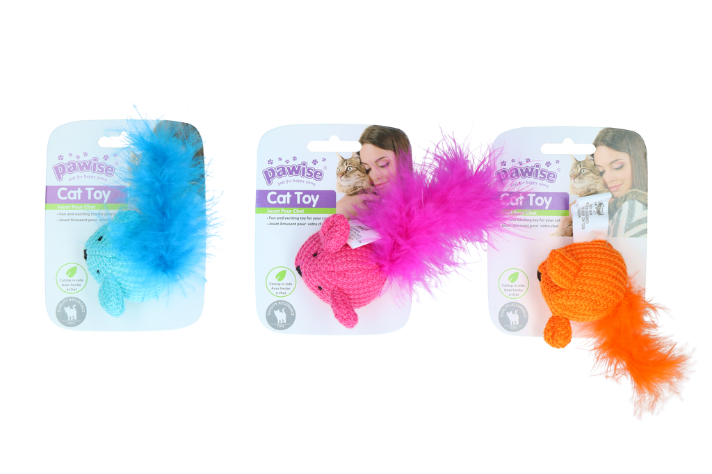Pawise Cat Toy Wool Mouse