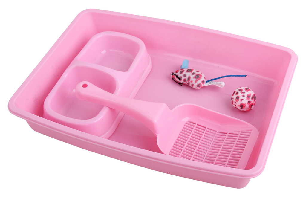 Pawise Kitten Starter Set Rosa