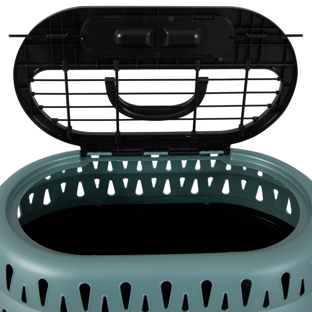 Petmate Top Load Cat Kennel Pearl Green Frost