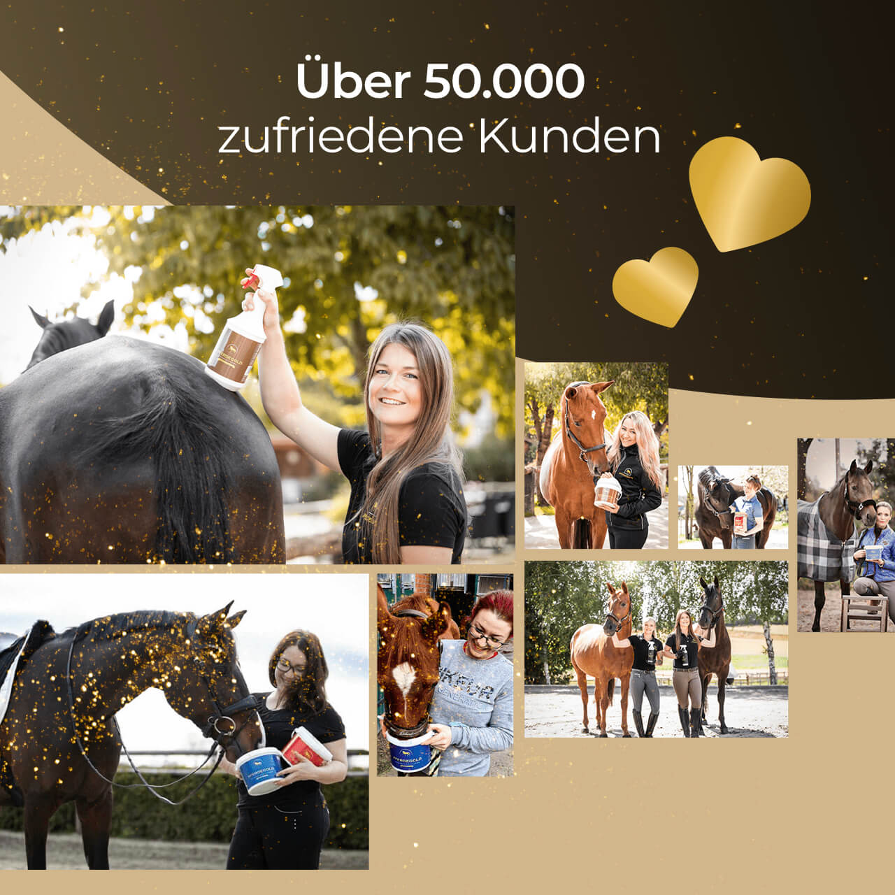Pferdegold® Gummi Striegel – Fellpflege & Striegel für Pferde beim Fellwechsel