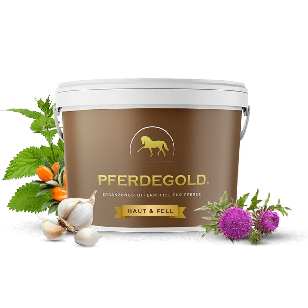Pferdegold® Haut & Fell – Ergänzungsfutter für Fell & Haut des Pferdes mit Biotin & Zink