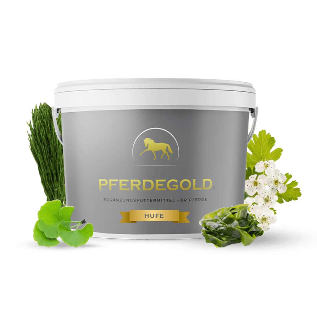 Pferdegold® Hufe – Ergänzungsfutter für gesunde Pferdehufe mit Biotin & Zink
