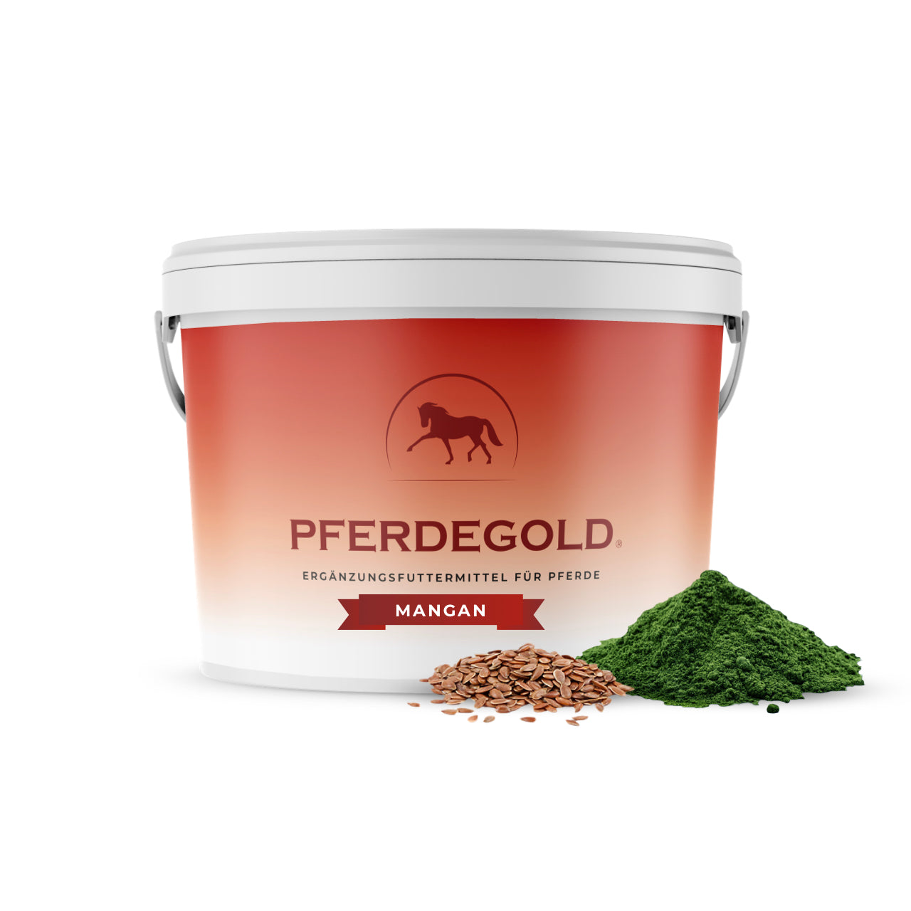 Pferdegold® Mangan – Spurenelement-Ergänzung für Pferde mit Leinsaat & Spirulina